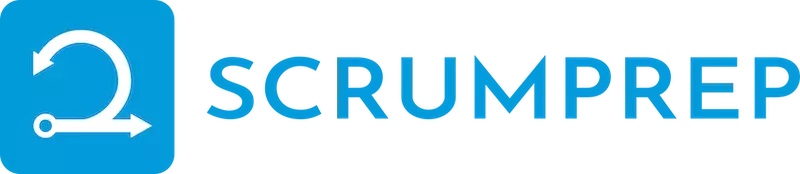 ScrumPrep Blue Logo Transparent 800 x 174