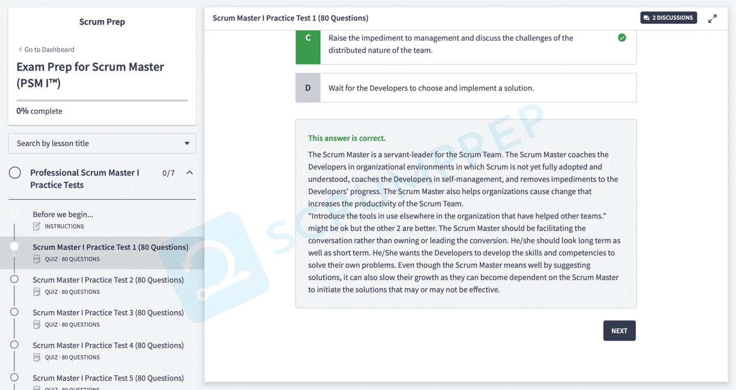 Scrum Master PSM I™ Exam Prep 7 Scrum Master PSM I™ Exam Prep - Image 7