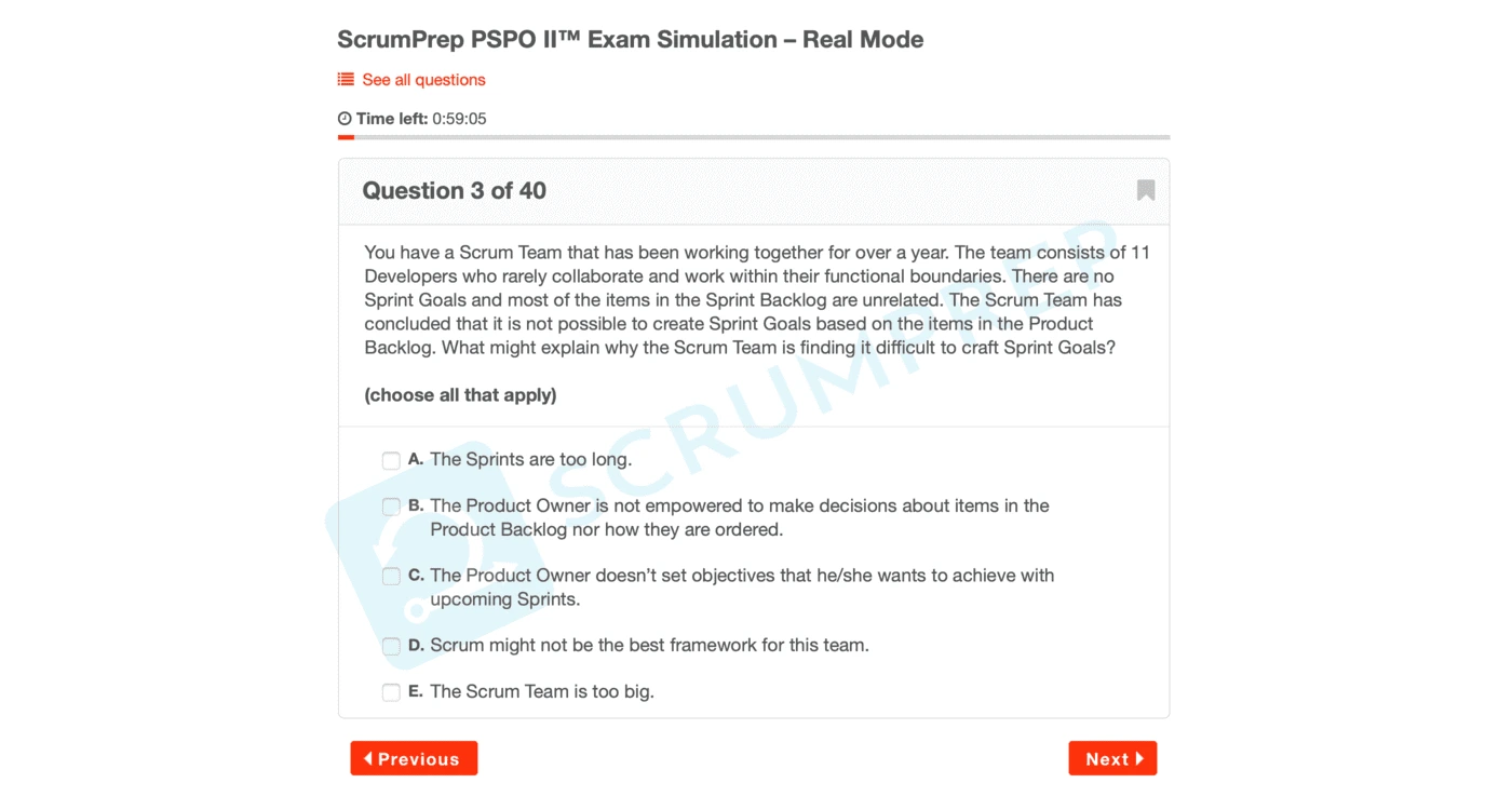 Professional Product Owner PSPO II™ Exam Prep 5 Professional Product Owner PSPO II™ Exam Prep - Image 5