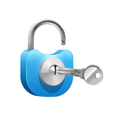 Lock and Key Transparent