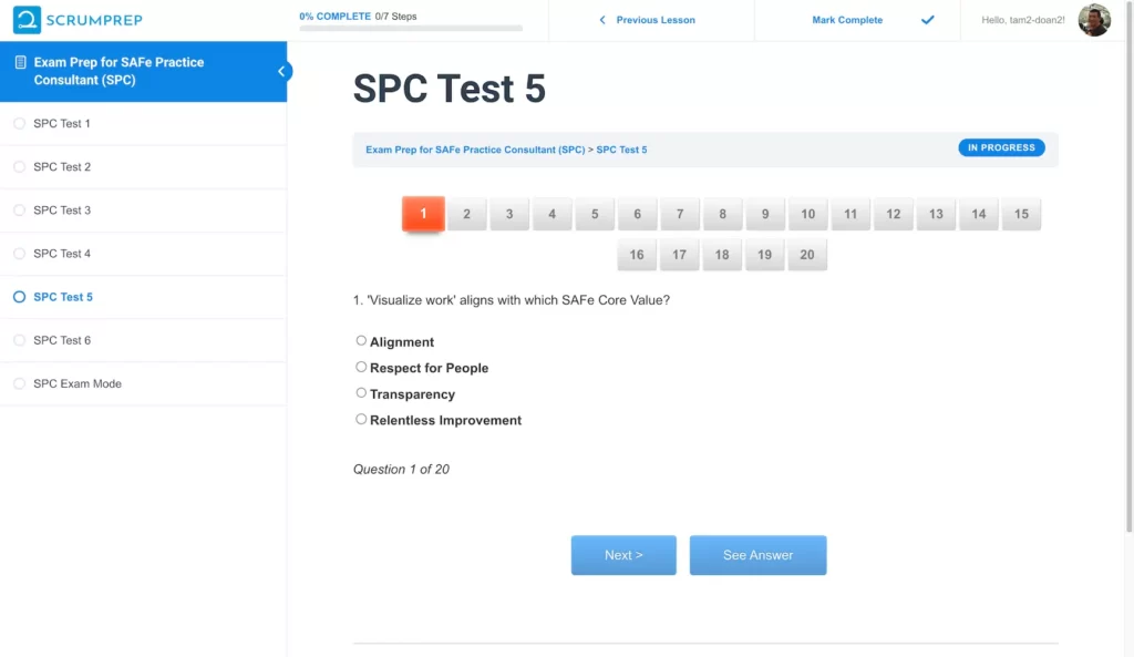 SPC Test 5 Question 1