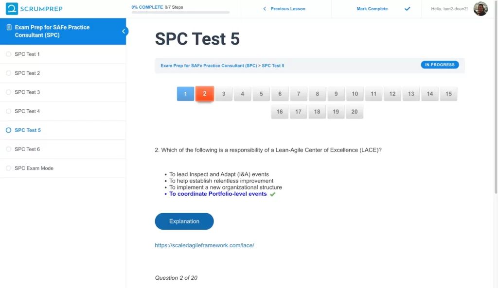 SPC Test 5 Question 2 Explanation