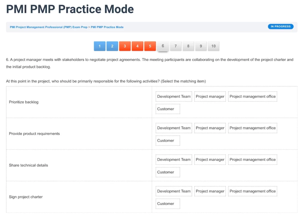 PMP Test Screenshot 2a