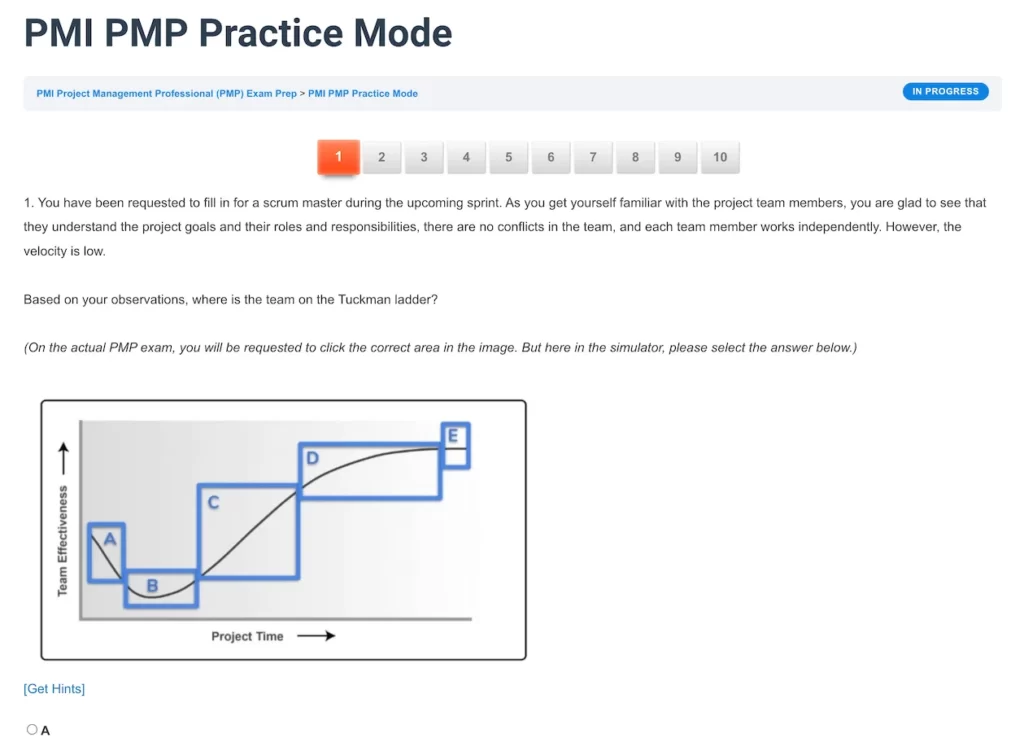 PMP Test Screenshot 3a