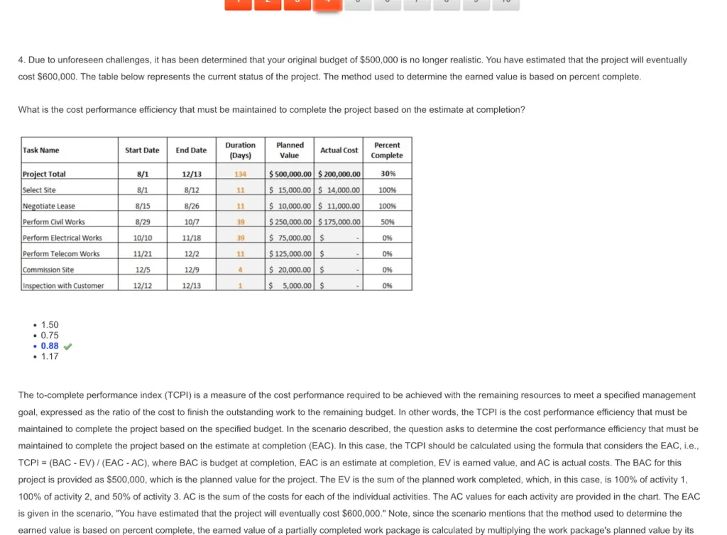 PMP Test Screenshot 3c