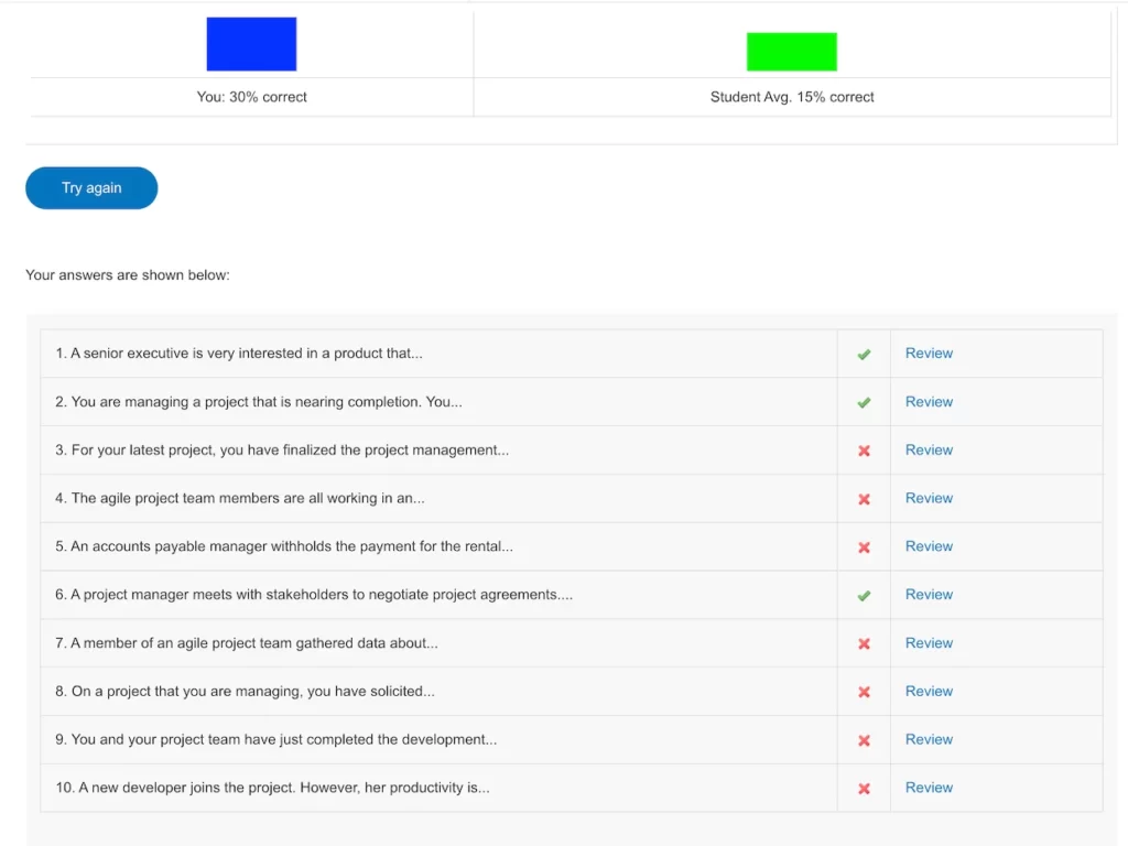 PMP Test Screenshot Final