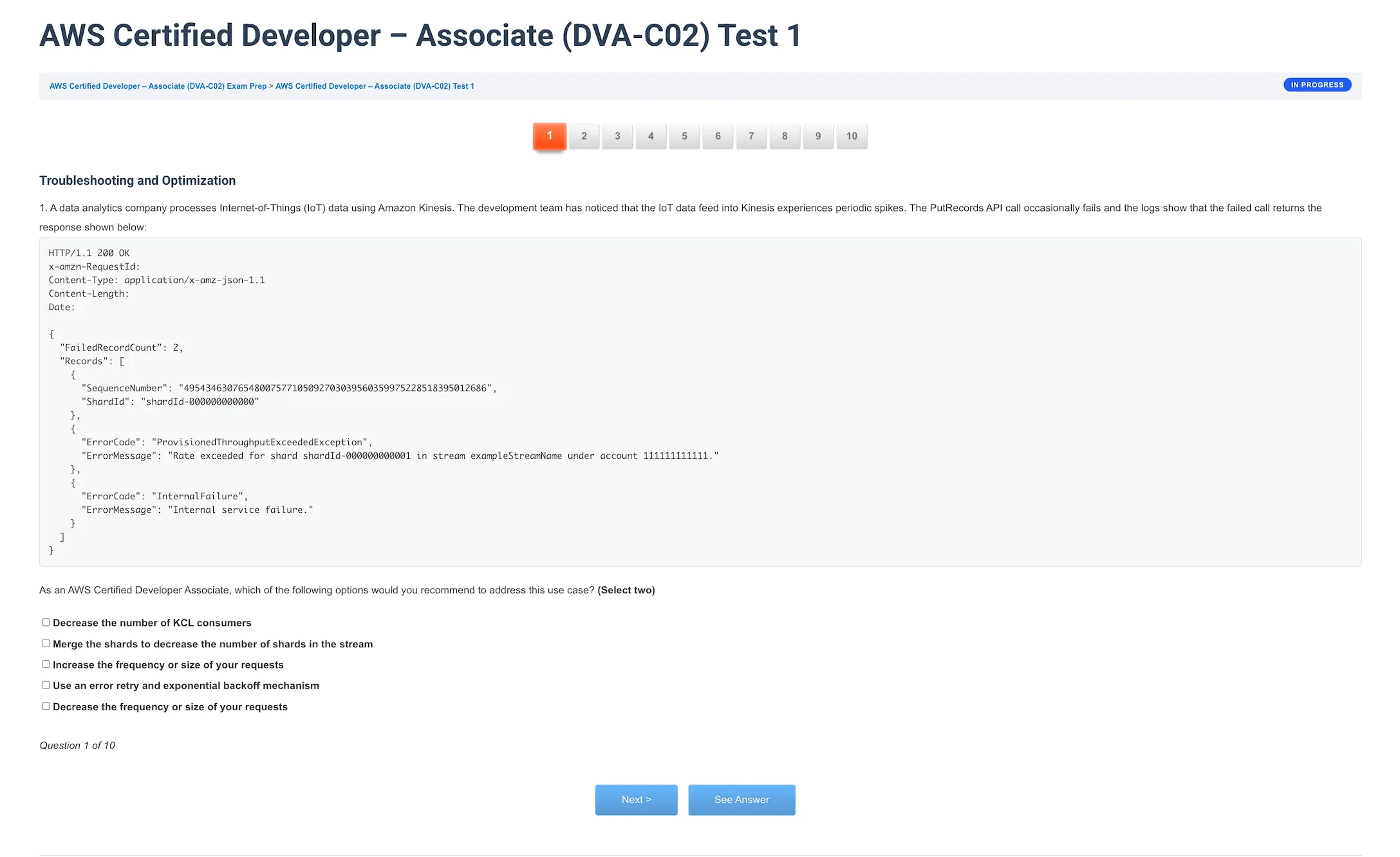 AWS Certified Developer - Associate (DVA-C02) Exam Prep 3 AWS Certified Developer – Associate (DVA-C02) Screenshot 2