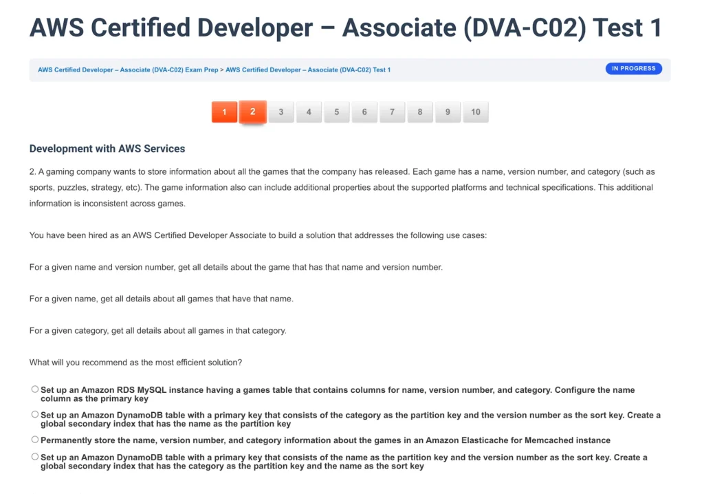 AWS Certified Developer – Associate (DVA-C02) Screenshot 4