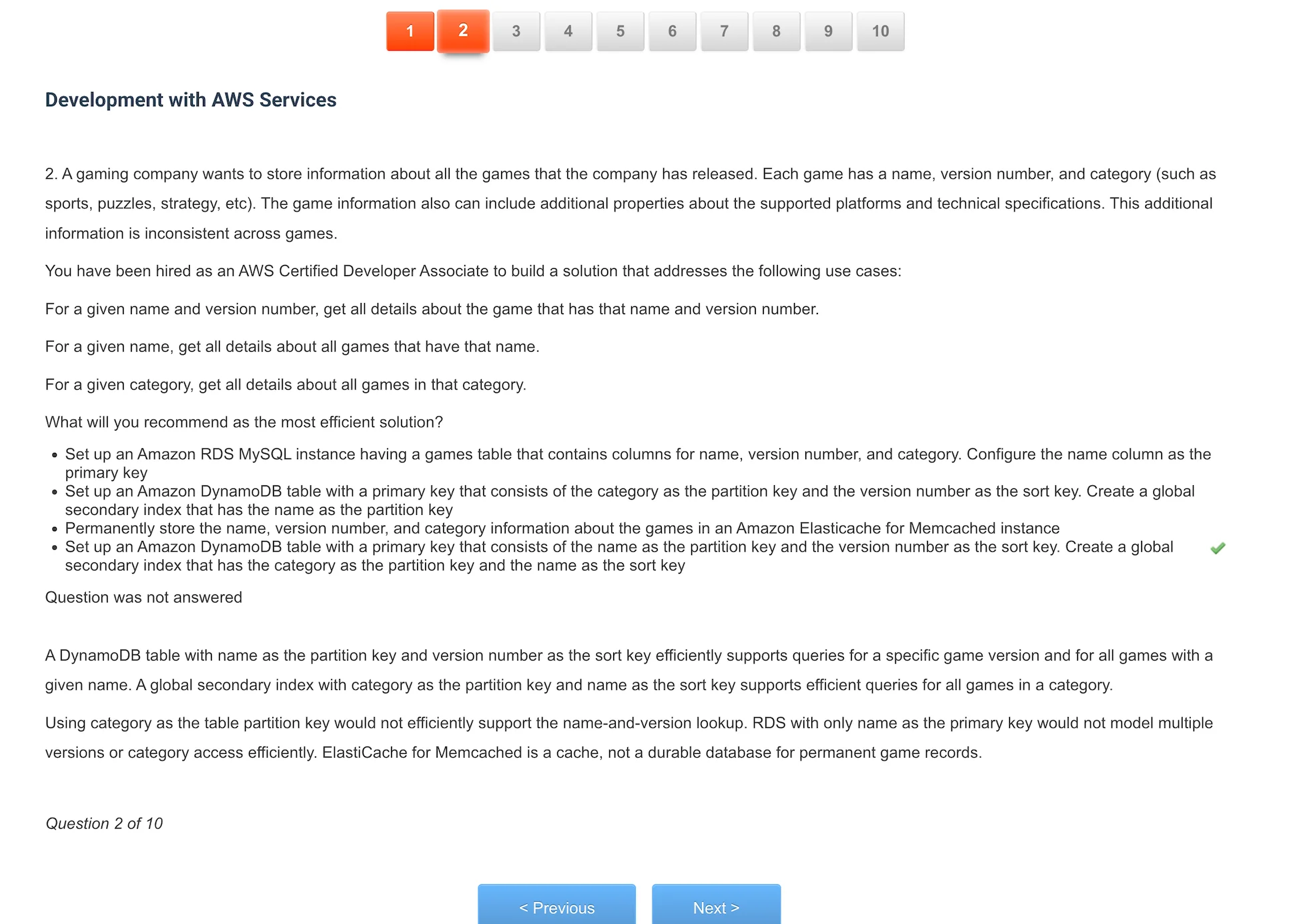 AWS Certified Developer - Associate (DVA-C02) Exam Prep 6 AWS Certified Developer – Associate (DVA-C02) Screenshot 5