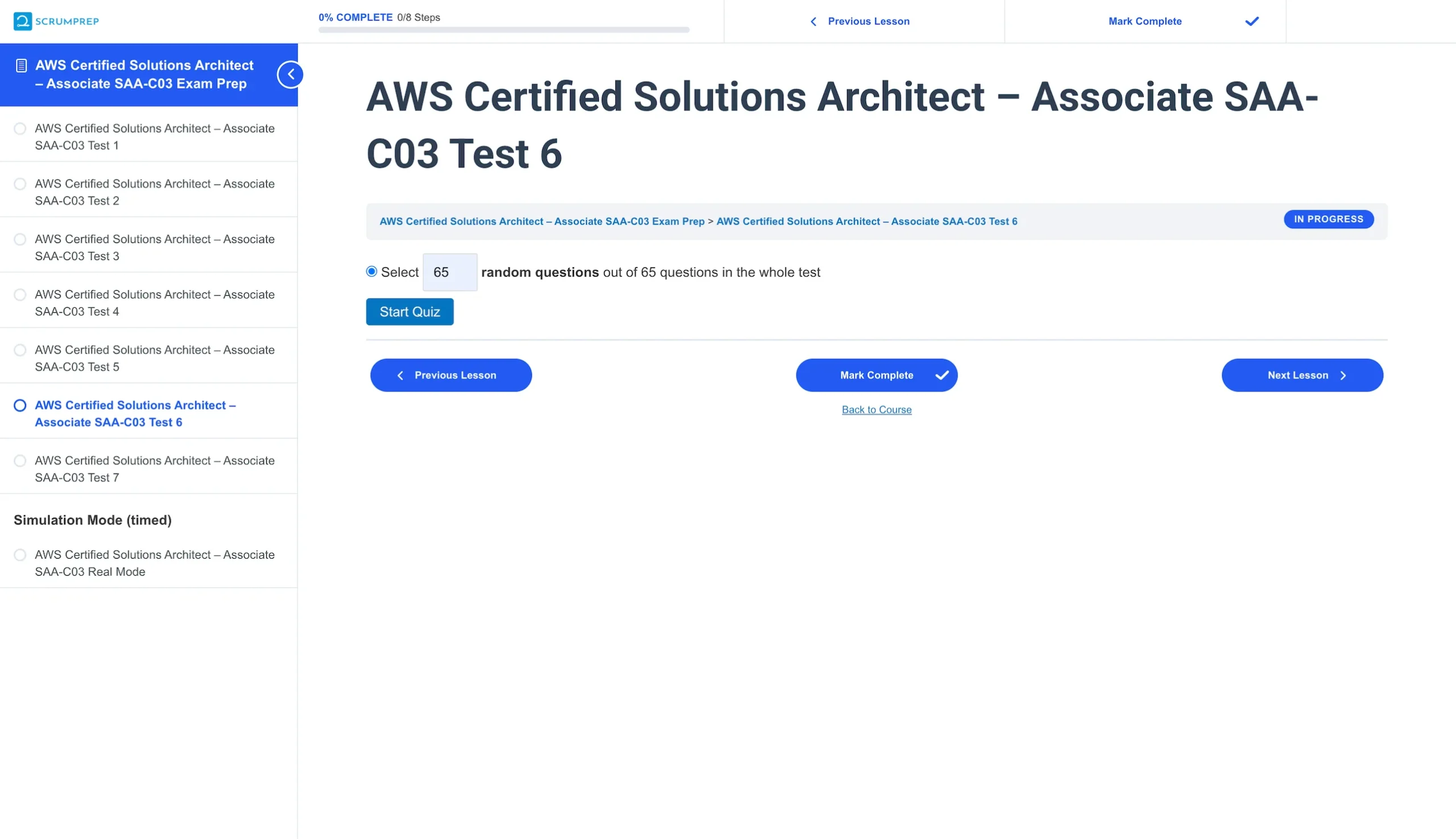 AWS Certified Solutions Architect - Associate (SAA-C03) Exam Prep 2 AWS Certified Solutions Architect - Associate (SAA-C03) Screenshot 1
